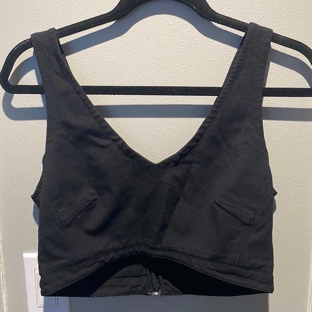 Black Sunday Best Cropped Shirt